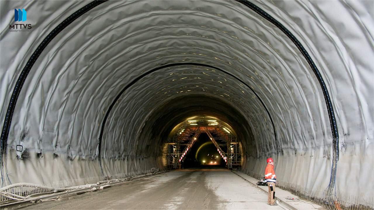 Geogrid for tunnel